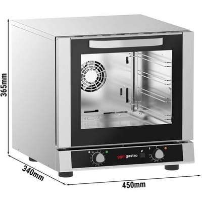 GGM Gastro Heißluftofen KOMPAKT mit Dampffunktion - Manuell - inkl. 4 Bleche 429x345mm
