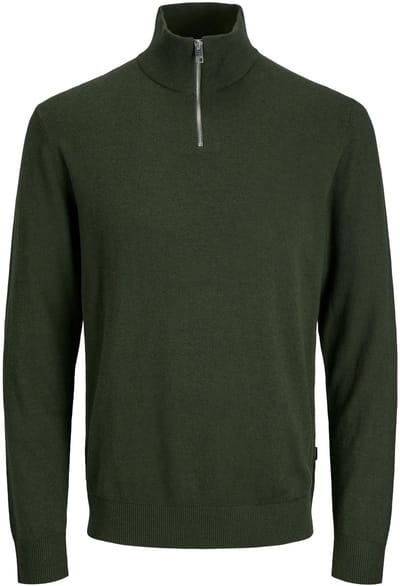 JACK&JONES - JJEEMIL KNIT HALF ZIP NOOS - Heren - Gebreide truien