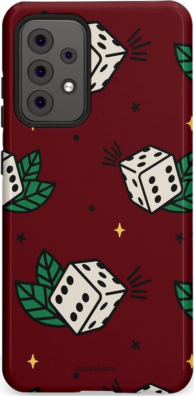 Casetastic Hoesje Geschikt voor Samsung A52 (4G/5G/s) - Stijlvolle Beschermende Duo-layer Case - Casino zes