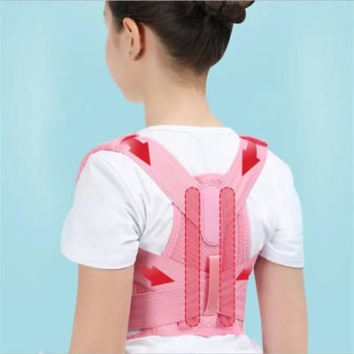 Verstelbare Sleutelbeen Houding Corrector Rugsteun Schoudersteun Riem voor Mannen Vrouwen Gibbus Correctie S pink