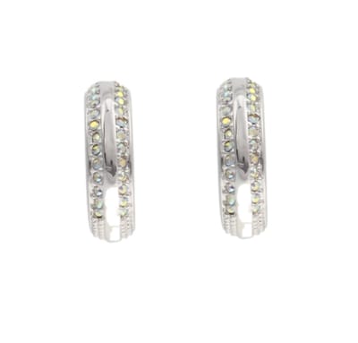 Behave Oorbellen dames – zilver kleurig - oorringen – oorstekers – rond vorm