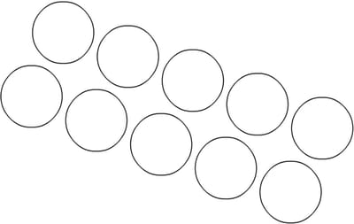 10x Nitril Rubberen Afdichtingen Rond Zwart Voor Kranen en Sanitair Reparatie 43x41x1mm