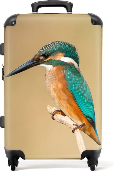 NoBoringSuitcases.com - Grote vogel koffer XL - Reiskoffer met 4 wielen - Trolley op wieltjes 72 liter - Rolkoffer groot - Ruimbagage valies 20kg - Valiezen voor volwassenen TSA slot - Bagagetrolley large - Reisbagage middelmaat - Luggage suitcase