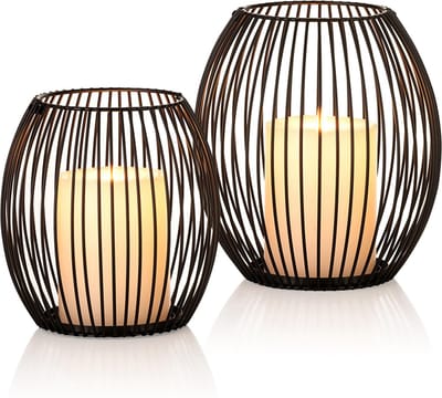 Goodivery ® Klassieke Metalen Kandelaarset voor Sfeervolle Verlichting in Huiselijke Omgeving