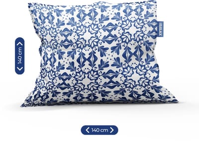 Mr. Relax - Zitzak - Voor Binnen & Buiten - Delfts Blauw - 140x140 cm