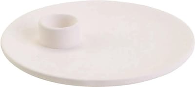 Creativ Company Terracotta Kaarsenbord 11 cm Wit 12 stuks