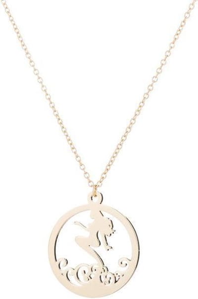 24/7 Jewelry Collection Zeemeermin Ketting - Cirkel - Goudkleurig