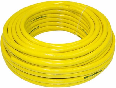 AquaKing Flexibele Gele Tuinslang 25 Meter - 20 mm ¾" - 4 Lagen Slang - Cadmium Vrij - Tuinslang - Flexibele Tuinslang - Waterslang - Tuinslang Flexibel - Geel - Waterslang Flexibel - Tuinslang 25 Meter