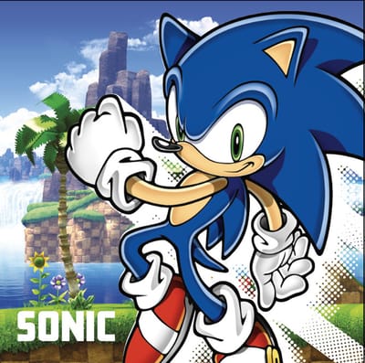 Sonic the Hedgehog Island Sonic the Hedgehog Hand- en Gezichtshanddoek, 30x30cm