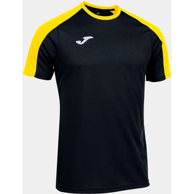 Joma Eco-Championship Shirt Korte Mouw Heren - Zwart / Geel | Maat: S