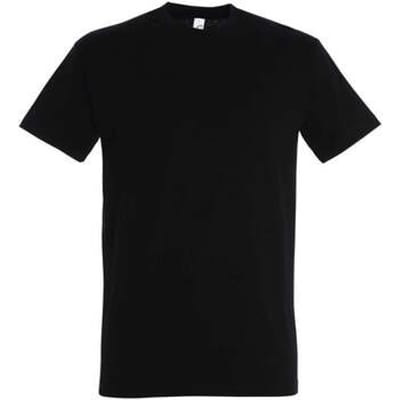 T-shirt Korte Mouw Sols IMPERIAL T-shirt, diepzwart - 100% katoen