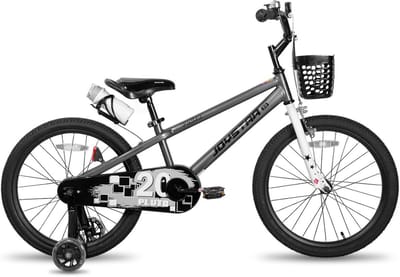 Kinderfiets 20 inch - Jongens Meisjes Fiets - Fietsen Buiten - Inclusief Mand - 7-10 Jaar - Groen Grijs