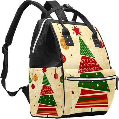 Luiertas Rugzak - Babytas Mummie Tas - Babyverzorging Organiseren - Multifunctioneel Ontwerp - 10.6x7.8x14 inch - Meerkleurig