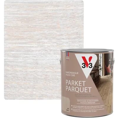 V33 Hardwaxolie Parket Extra Wit Mat 2,5l