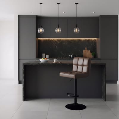 Set van 2 Design Barkrukken met Rugleuning - | Hoogwaardige, comfortabele draaibare barkrukken - Medahomestore
