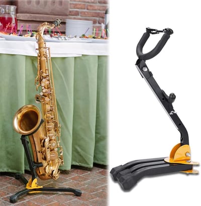 Verstelbare anti-slip standaard voor alt-saxofoon van metaal, ideaal voor beginners en accessoires
