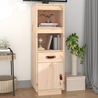 vidaXL - Hoge - kast - 34x40x108,5 - cm - massief - grenenhout
