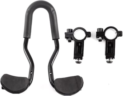 Fiets Stuurverlenging - Racefiets Armsteun - Lange Afstanden Fietsen - Ergonomisch Anti-druk Ontwerp - 37 cm Lengte - Zwart
