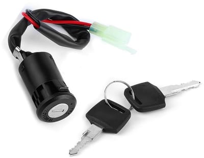 Dailygoody - Contactslot - Tweedraads contactschakelaar - Universeel ontwerp - ABS materiaal - Geschikt voor Suzuki - Inclusief sleutels