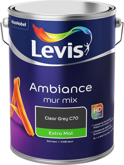 Levis - Ambiance Mur Extra Mat Mix - Clear Grey C70 - Mengverf - 5 L