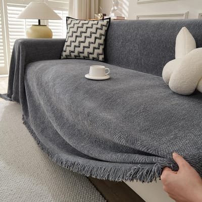 Extra Groot Chenille Plaid voor Bank en Sofa - Zacht en Duurzaam