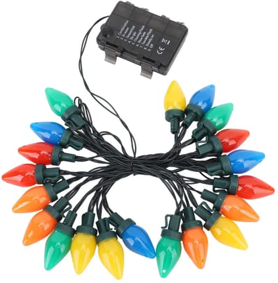 Dailygoods- Aardbeienverlichting - 20 LED Lampen - 16,4 ft Lengte - Onbreekbare Schaal - Veiligheidsontwerp - Geschikt voor Buiten - Sfeerverlichting