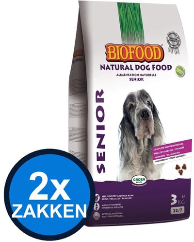 2x Biofood - Senior Souplesse - Hondenvoer Droogvoer - 4 kg