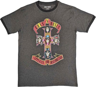 Guns N' Roses - Appetite For Destruction Heren T-shirt - S - Grijs