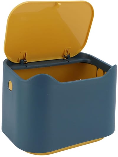 Dailygoods- Prullenbak Compact 7,09x4,92x5,12 inch - Luchtdicht - Duurzaam PP - Veilig voor huisdieren - Afvalbak voor kattenbakken - Ruimtebesparend ontwerp