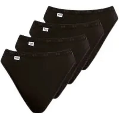 Sloggi Women Basic+ Tai (4-pack) - dames slip - zwart