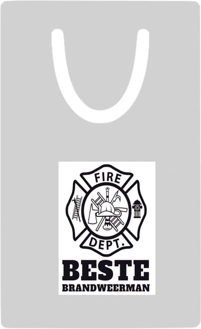 Hacebo® - Beste brandweerman metalen boekenlegger - Beste brandweerman - firefighter - cadeau Bladwijzer boekenleggers - 7.6 cm x 5cm