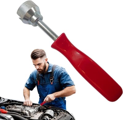 Remveer Gereedschap - Trommelrem Tool - Auto Onderhoud - Veilig Grijpmechanisme - 15 cm Lengte - Rood