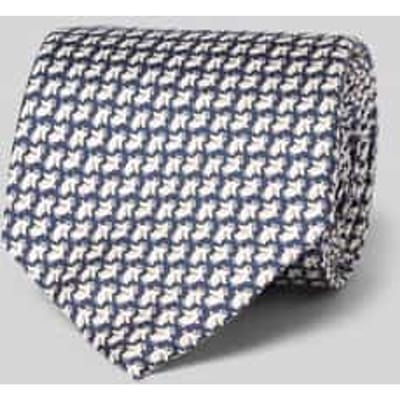 Stropdas van zuivere zijde met all-over motiefprint