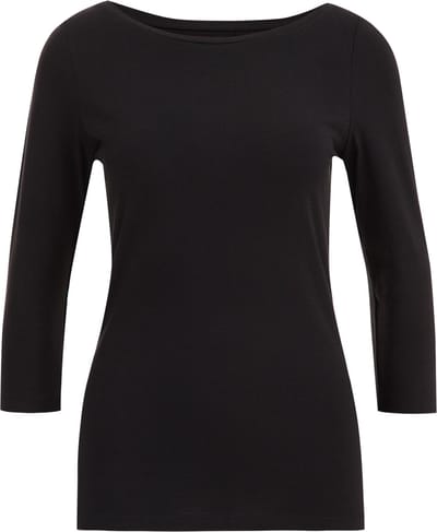 WE Fashion Dames T-shirt met driekwart mouwen