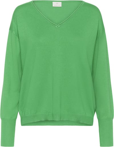 Kaffe KAlizza Mai Pullover Dames Trui - Bright Green
