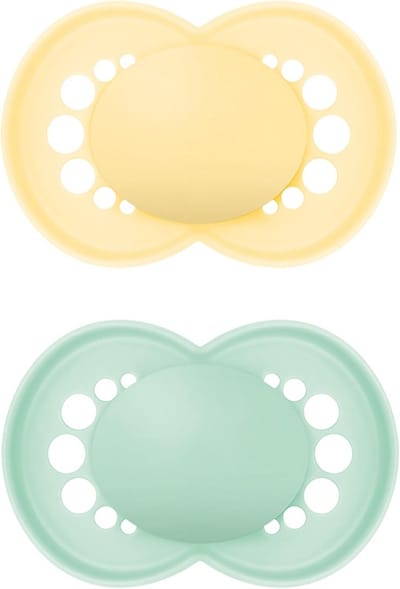 Matte speen 2-pack voor baby's 16+ maanden - Voor gezonde mondontwikkeling met sterilisatiehouder