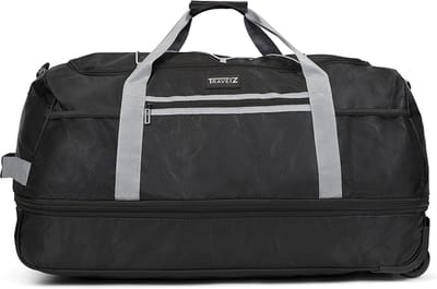 TravelZ Opvouwbare Reistas met Expander 80-95 ltr - Lichtgewicht weekendtas - Uitbreidbaar - Zwart