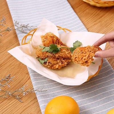 50x Olie Absorberend Papier Vellen voor Frituur Bakkwast Voor Keuken