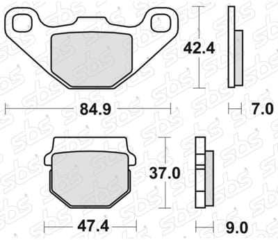 Plaquette de frein SBS pour Scooter Chinois 50 Scoot Neuf