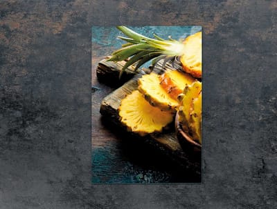 TMK ArtDeko - Snijplank - Glas - 35x52 cm - Ananas Design