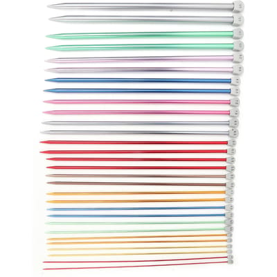 Kleurrijke Geoxideerde Trui Wolnaald DIY Handbrei Gereedschap Staafnaalden Set 15 Paren white
