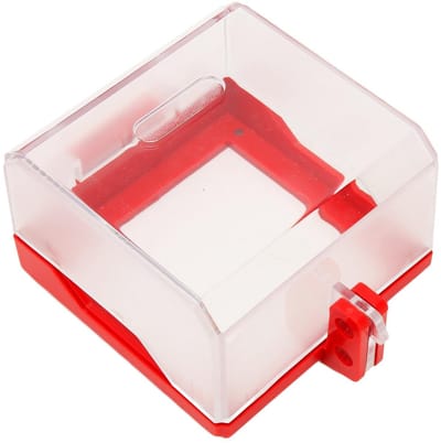 Dailygoods - Afdekking noodstopschakelaar - Veiligheidsslot - Duurzaam ontwerp - Transparant rood - Voorkomt verkeerde bediening - Eenvoudige installa...