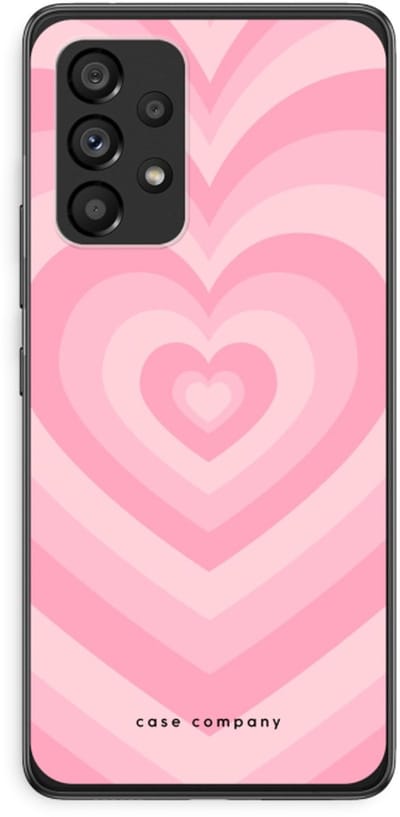 Case Company® - Hoesje geschikt voor Samsung Galaxy A53 5G hoesje - Hart Roos - Soft Cover Telefoonhoesje - Bescherming aan alle Kanten en Schermrand
