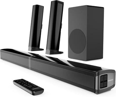 Soundbar Systeem - Home Cinema - Film Geluid Verbeteren - 200W 2.1 Kanaals - 78 cm - Zwart