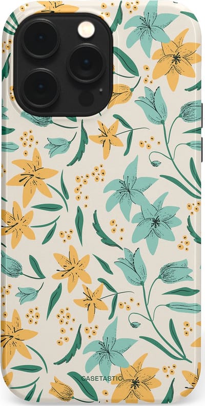 Casetastic Hoesje Geschikt voor Apple iPhone 14 Pro Max Magsafe - Stijlvolle Beschermende Duo-layer Case - Sereen in bloei