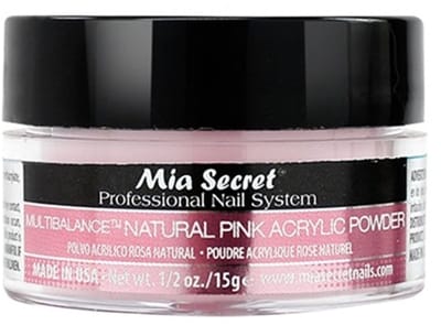 Acryl Poeder Natuurlijk Roze 15ml.