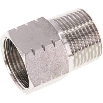 R 1'' x 1'' NPT M/F RVS Verloopring 40 Bar - Hydrauliek - FL2S-MF-ST-100RN
