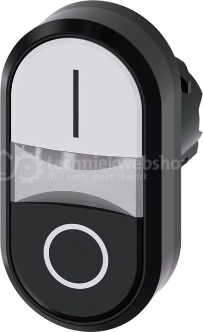 Siemens 3SU10513AB610AK0 3SU1051-3AB61-0AK0 Double head pushbutton (W x H) 29.9 mm x 57.9 mm IP66, IP67, IP69/IP69K