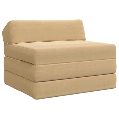 vidaXL - Vouwbare - Sofa - Bed - Lichtgroen - Grijs - 200 - x - 70 - x - 10 - cm