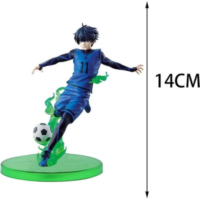 BLUE Lock Voetbalfiguur Isagi Yoichi Reo Mikage Seishiro Nagi Actiemodel Verzamelfiguur Speelgoed Cadeau voor Fans 12-15cm